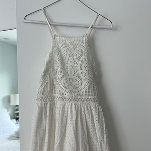 Anthropologie HD in Paris white crochet maxi dress